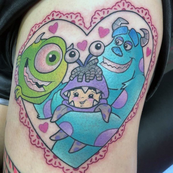 Delightful Tattoo For Women Monsters Inc Designs