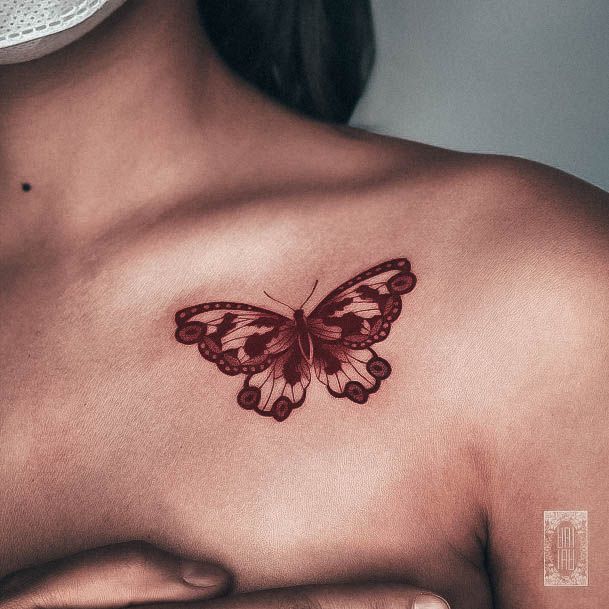 Delightful Tattoo For Women Moth Designs