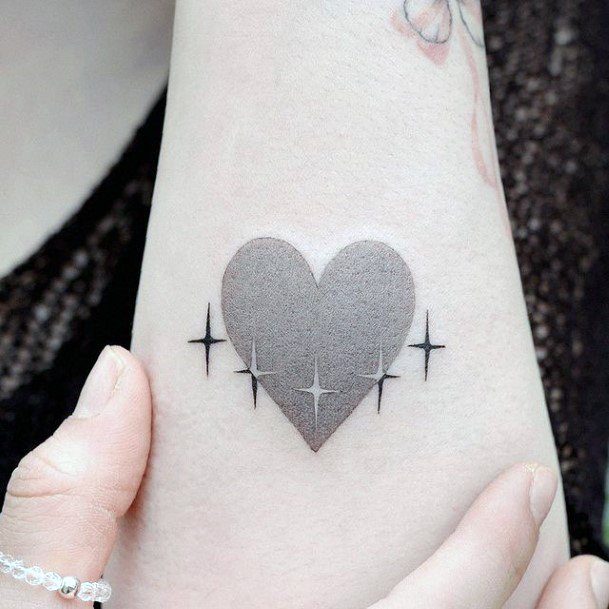 Delightful Tattoo For Women Negative Space Designs