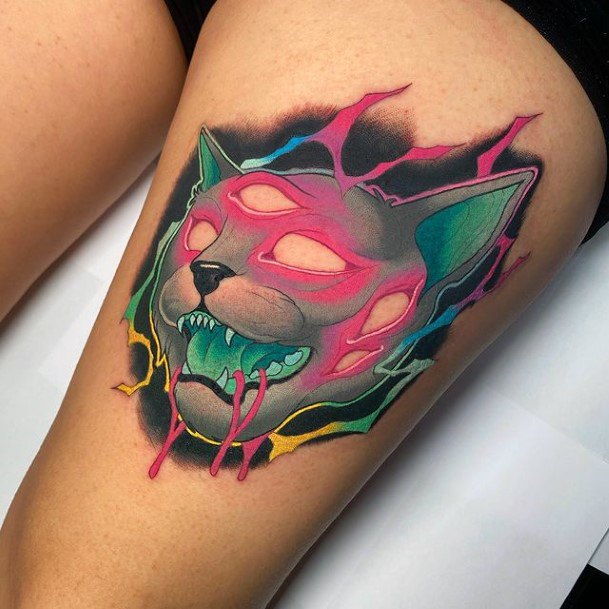 Delightful Tattoo For Women Neon Designs