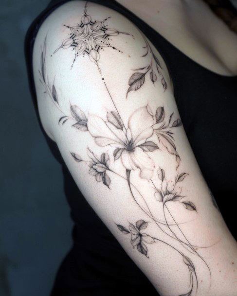 Delightful Tattoo For Women Olive Tree Designs