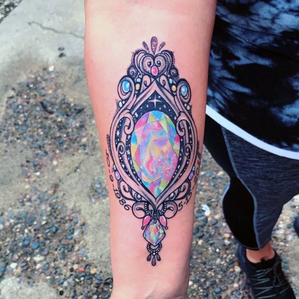 Delightful Tattoo For Women Opal Designs