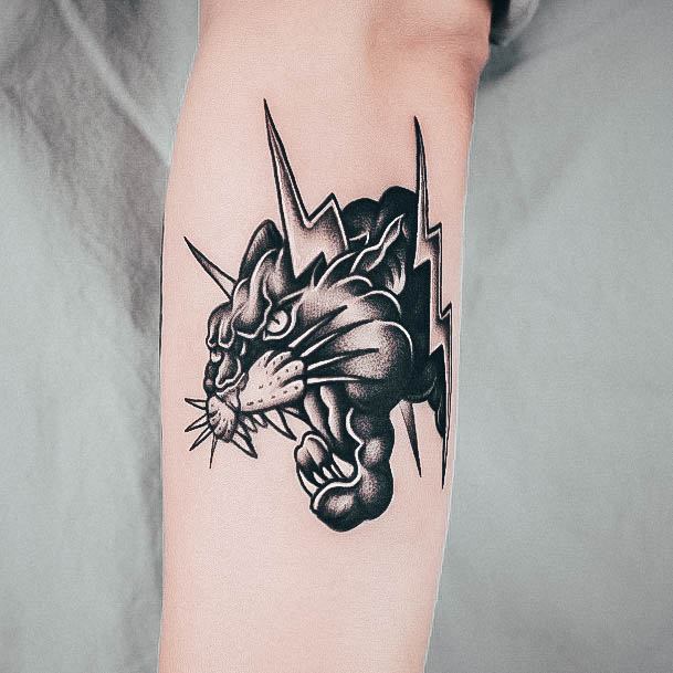 Delightful Tattoo For Women Panther Designs