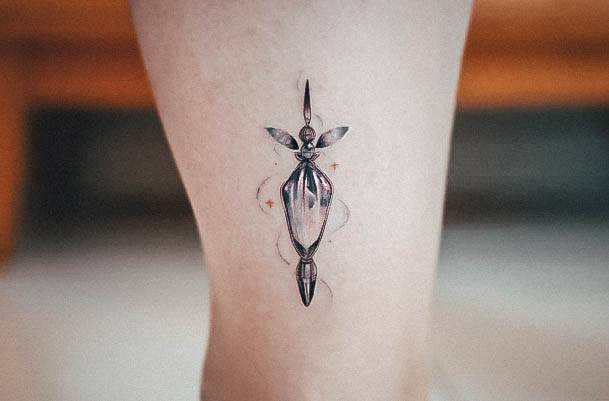 Delightful Tattoo For Women Perfume Designs