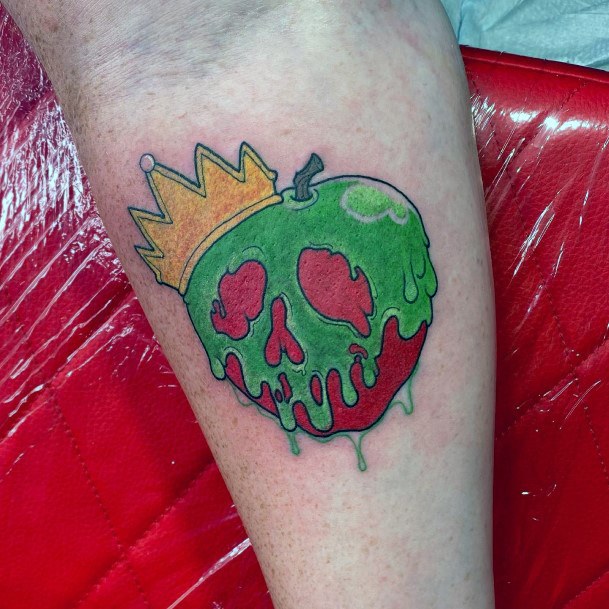 Delightful Tattoo For Women Poison Apple Designs