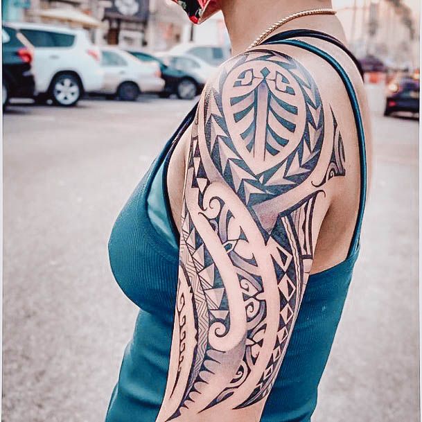 Delightful Tattoo For Women Polynesian Designs