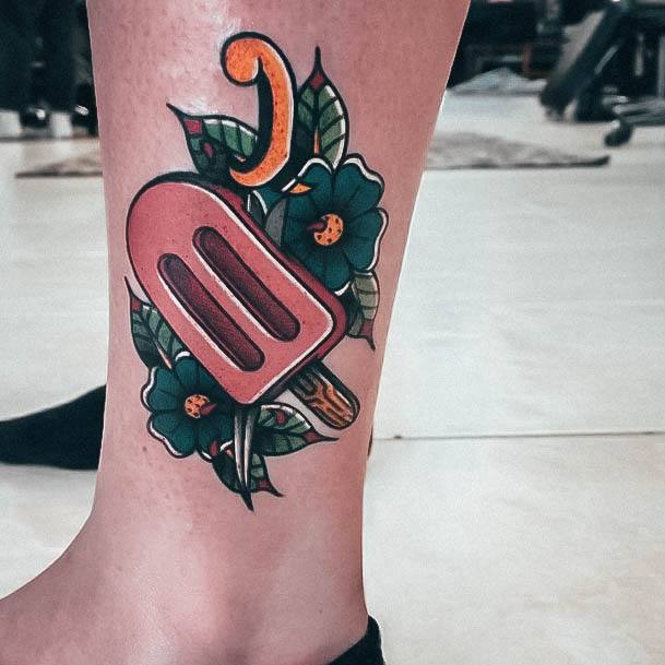 Delightful Tattoo For Women Popsicle Designs