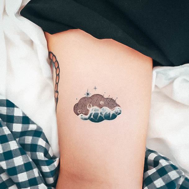 Delightful Tattoo For Women Rain Designs