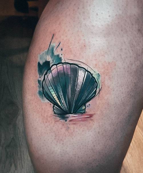 Delightful Tattoo For Women Seashell Designs