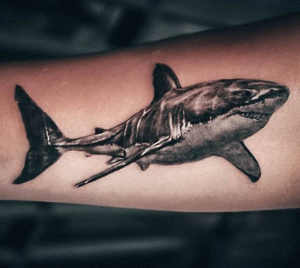 Delightful Tattoo For Women Shark Designs