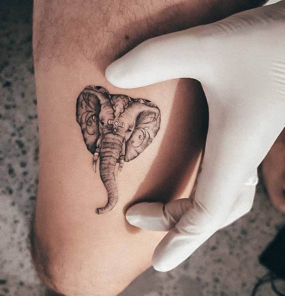 Delightful Tattoo For Women Small Elephant Designs