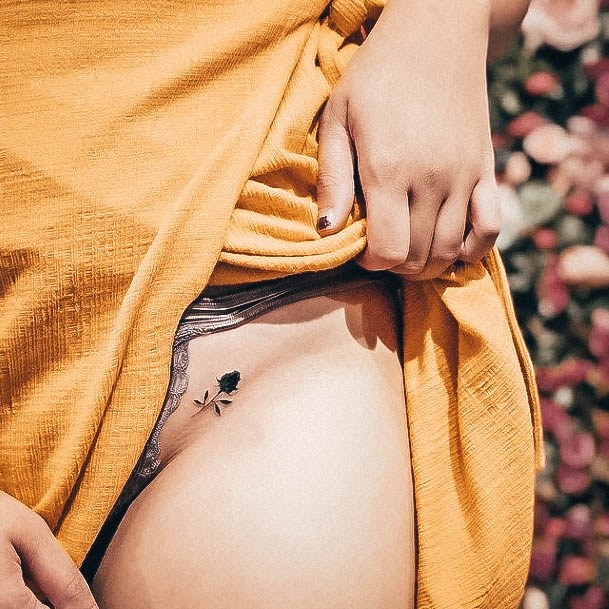 Delightful Tattoo For Women Small Hip Designs