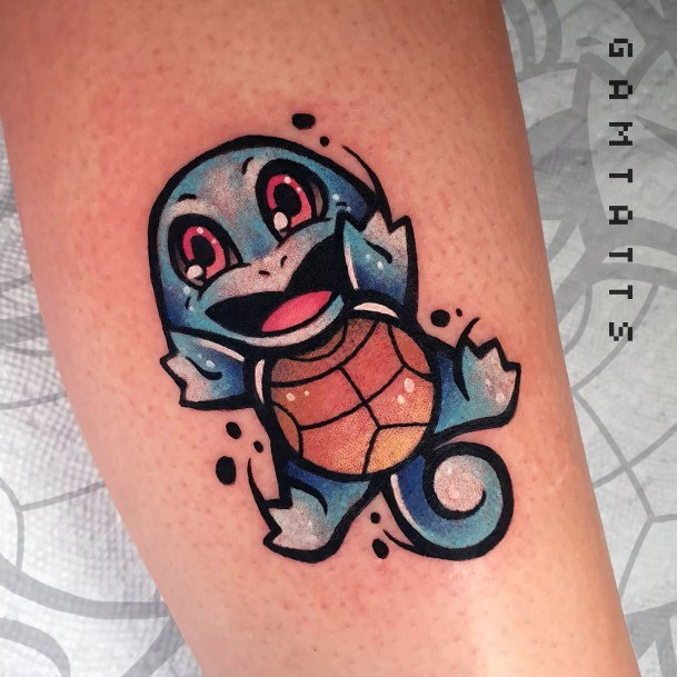 Delightful Tattoo For Women Squirtle Designs