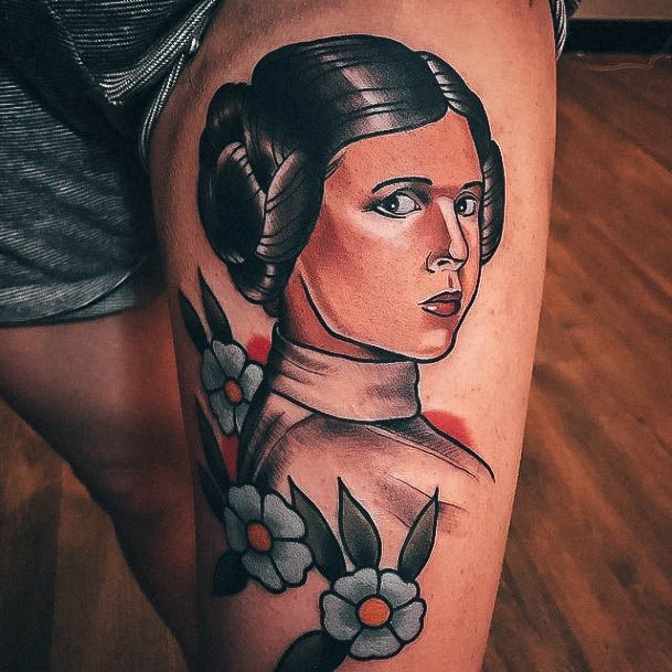 Delightful Tattoo For Women Star Wars Designs