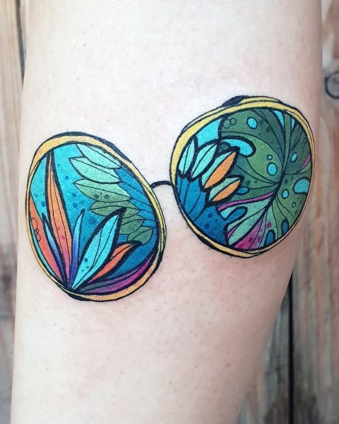 Delightful Tattoo For Women Sunglasses Designs