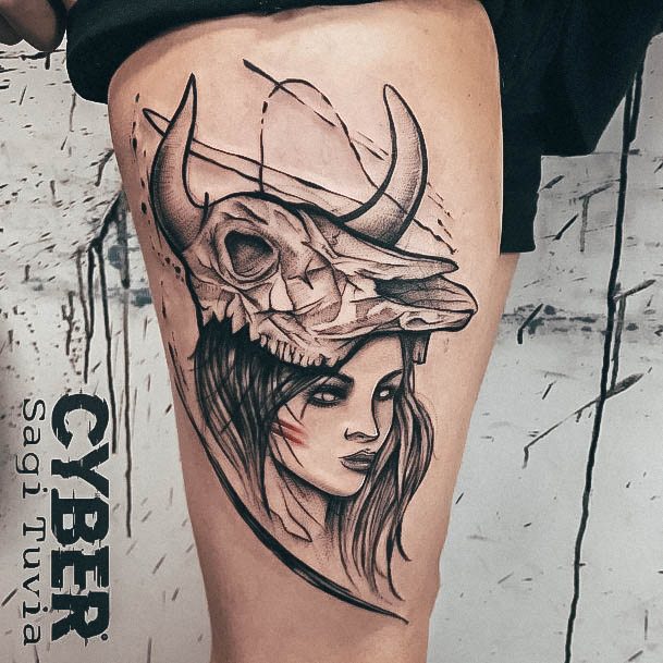 Delightful Tattoo For Women Taurus Designs