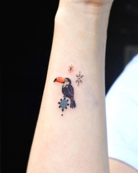 Delightful Tattoo For Women Toucan Designs