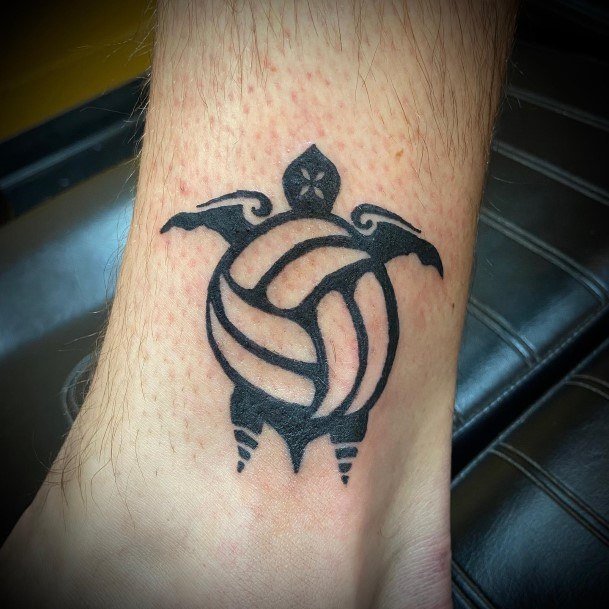 Delightful Tattoo For Women Volleyball Designs