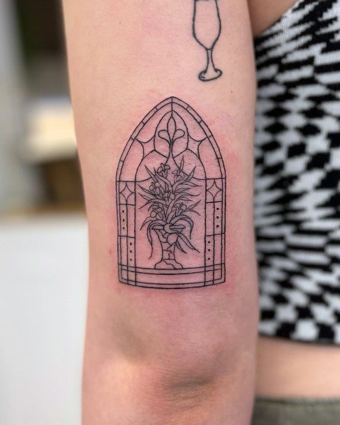 Delightful Tattoo For Women Window Designs