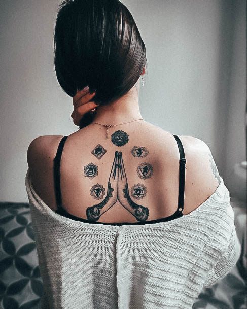 Delightful Tattoo For Women Yoga Designs