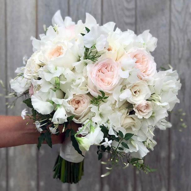 Delightful White Summer Wedding Flowers