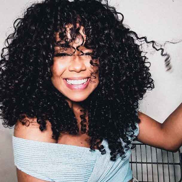 Dense Curly Hairstyles For Black Women
