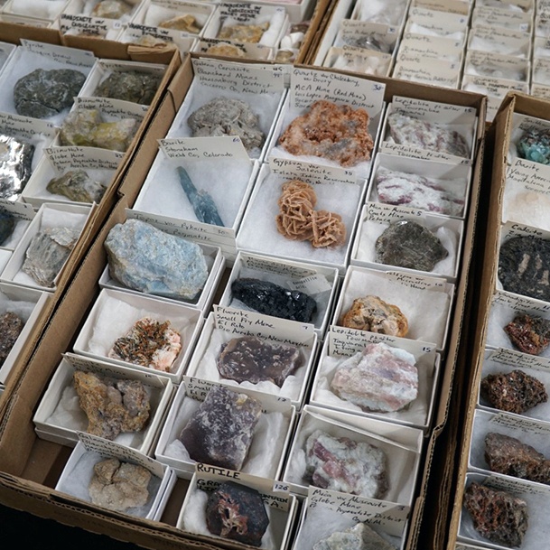 Denver Gem And Mineral Show Boxes Of Crystals