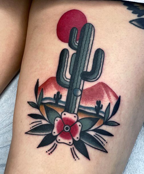 Desert Tattoo Feminine Designs