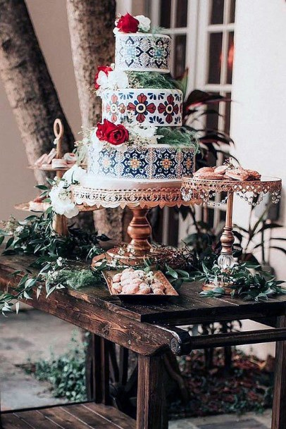 Designer Cake Wedding Decorations Mexican Art