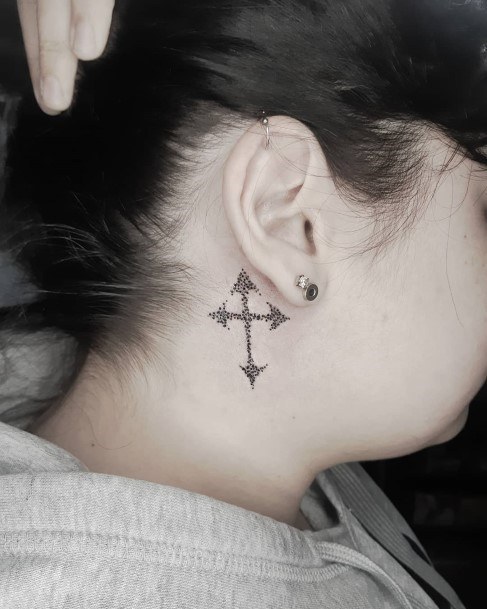 Devoted Cross Tattoo Women