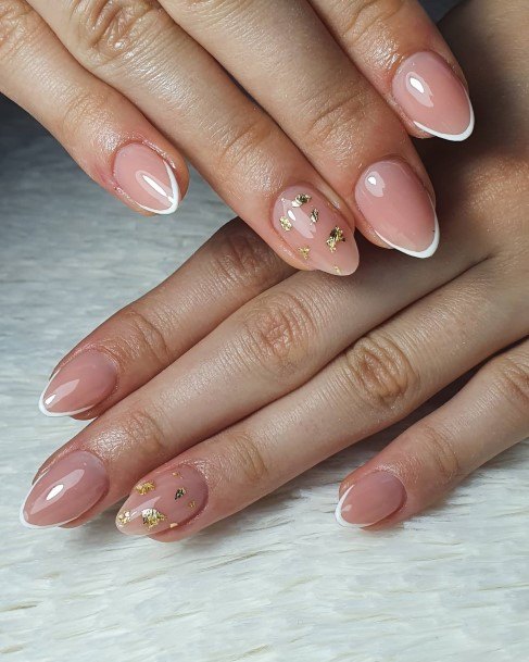 Dialmond French Females Almond French Nail