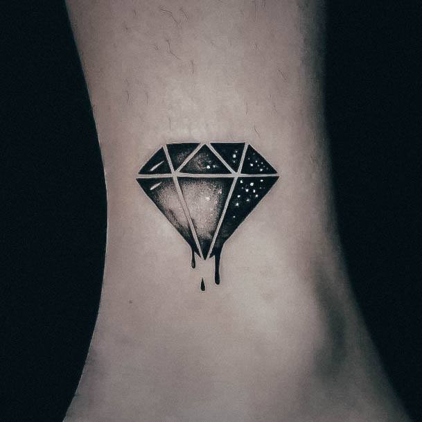 Diamond Tattoo Design Inspiration For Women Ankle