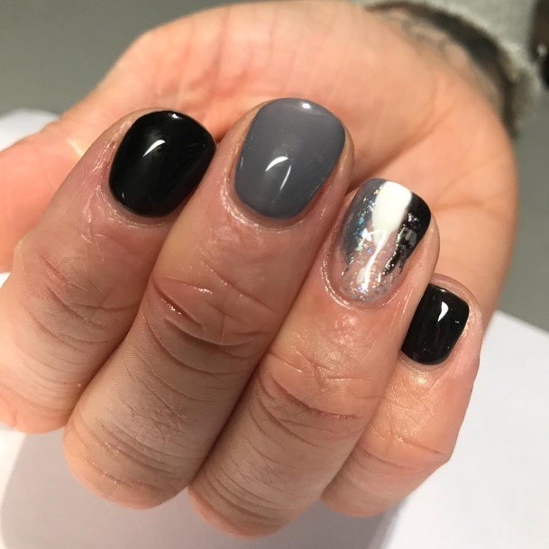 Diblack And Grey Females Black And Grey Nail