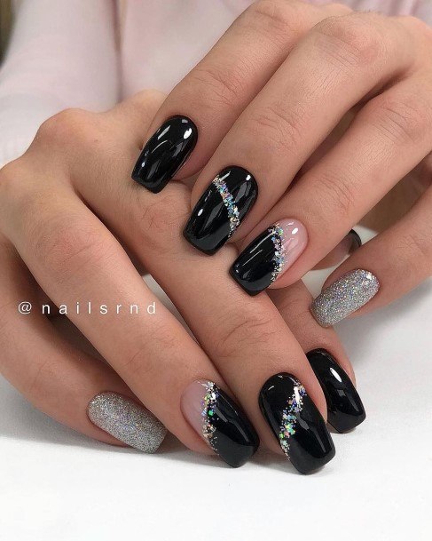 Diblack Prom Females Black Prom Nail