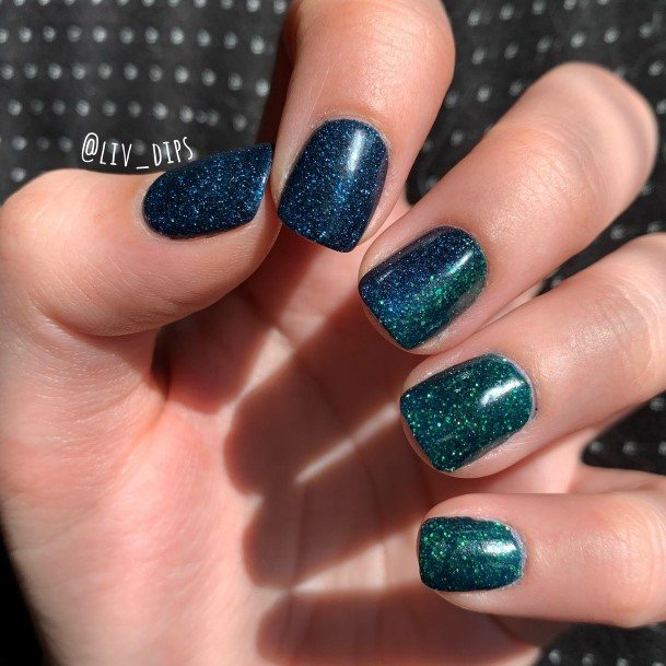 Diblue And Green Females Blue And Green Nail