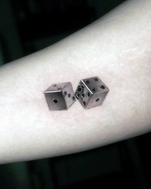 Dice Tattoo Design Inspiration For Women