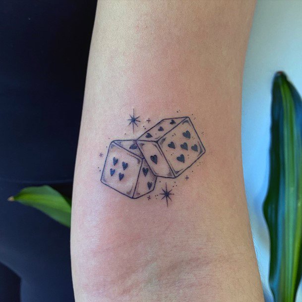 Dice Womens Tattoo Designs