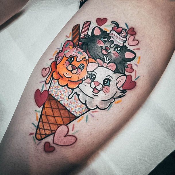 Diice Cream Females Ice Cream Tattoo