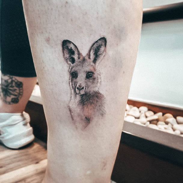 Dikangaroo Females Kangaroo Tattoo