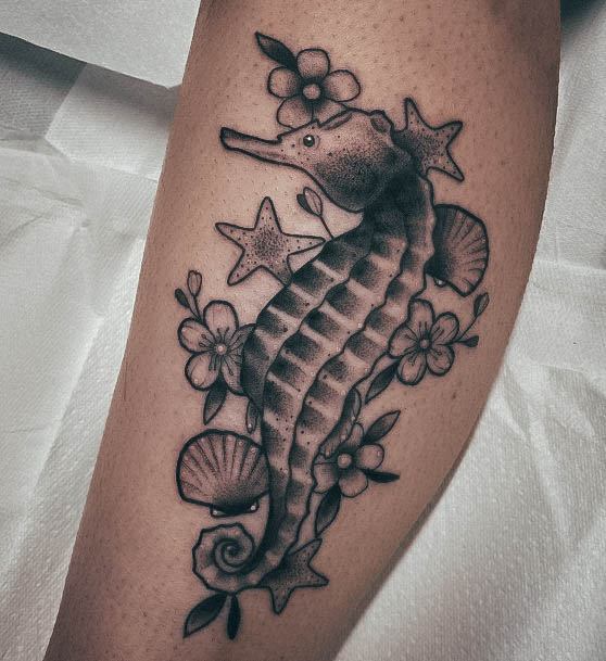 Diseahorse Females Seahorse Tattoo