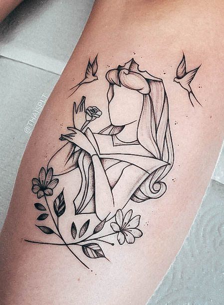 Disney Princess Female Tattoo Designs