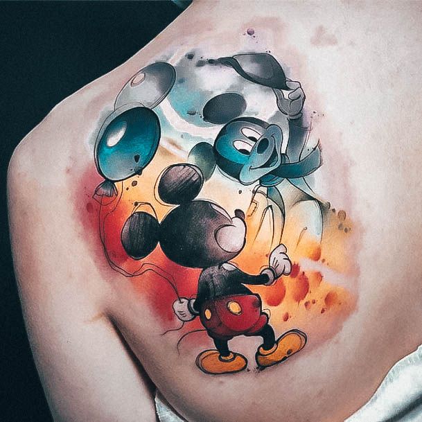 Disney Tattoo For Ladies Mickey Mouse