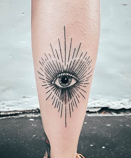 Distinctive Female All Seeing Eye Tattoo Designs