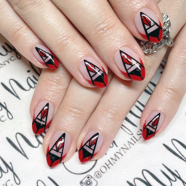 Distinctive Female Art Deco Nail Designs