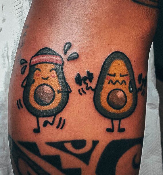 Distinctive Female Avocado Tattoo Designs