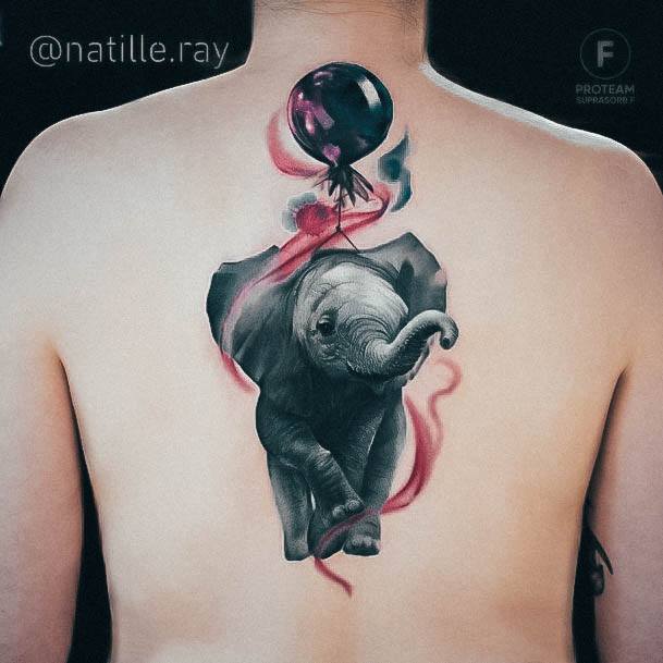 Distinctive Female Ballon Animal Tattoo Designs