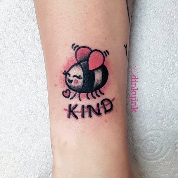 Distinctive Female Be Kind Tattoo Designs