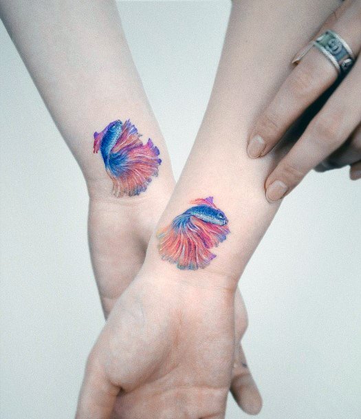 Distinctive Female Betta Fish Tattoo Designs