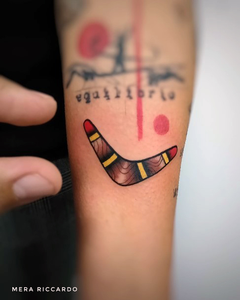 Distinctive Female Boomerang Tattoo Designs