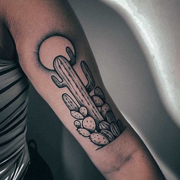 Distinctive Female Cactus Tattoo Designs